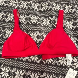 NWT Cupshe Red Bikini Top